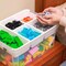 17 QT Plastic Storage Box with Removable Tray Craft Organizers and Storage Clear Storage Container for Organizing Lego, Bead, Tool, Sewing, Playdoh